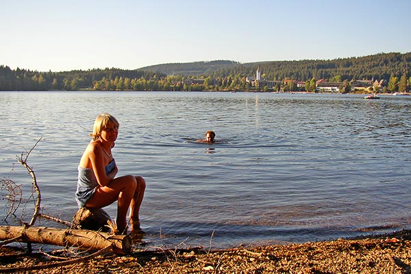 The Titisee offers cooling on hot days